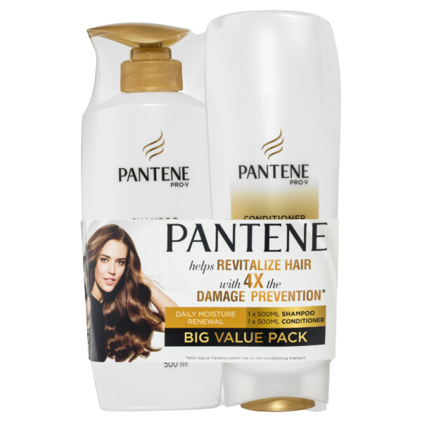 Pantene Pro-V Daily Moisture Renewal Shampoo & Conditioner Value Pack Pantene Pro-V Daily Moisture Renewal Shampoo & Conditioner Value Pack