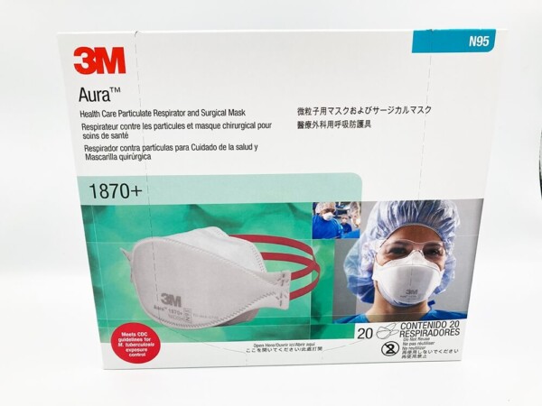 3M 1870+ AURA N95/P2 with Fluid Resistance 20 pack