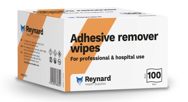 Reynard Adhesive Remover Wipes 100 pack