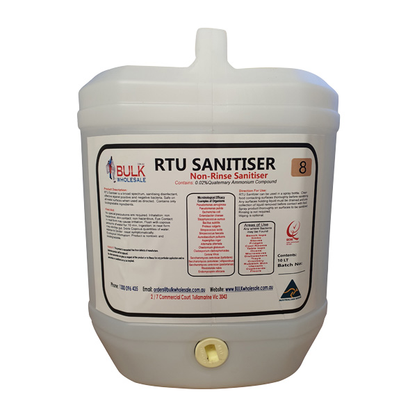 RTU All Surface Sanitiser Spray 10 Litre (Effective against Coronavirus)