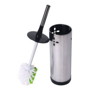 Sabco Stainless Steel Round Brush Toilet Set