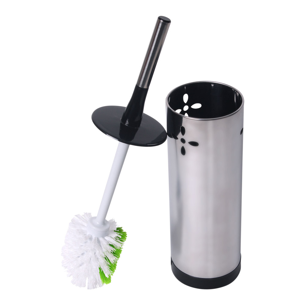 Sabco Stainless Steel Round Brush Toilet Set