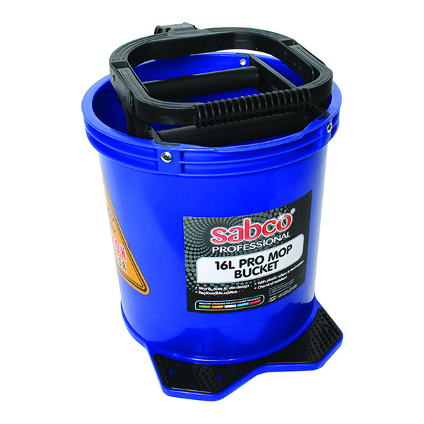 Sabco 16 Litre PRO Mop Buckets with plastic wringer Sabco 16 Litre PRO Mop Buckets with plastic wringer