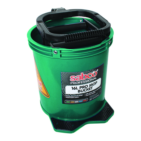 Sabco 16 Litre PRO Mop Buckets with plastic wringer Sabco 16 Litre PRO Mop Buckets with plastic wringer