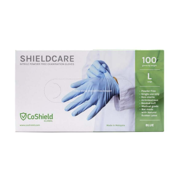 ShieldCare Nitrile Powder Free Examination Gloves x 1000