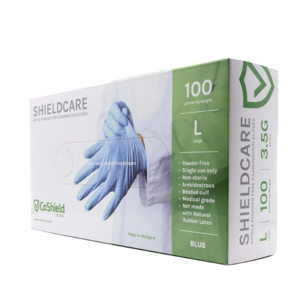 ShieldCare Nitrile Powder Free Examination Gloves x 1000