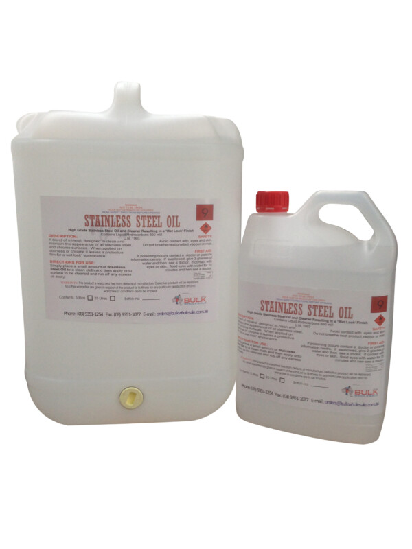 Bulk Blendz Stainless Steel Oil with Wet Look Finish Bulk Blendz Stainless Steel Oil with Wet Look Finish