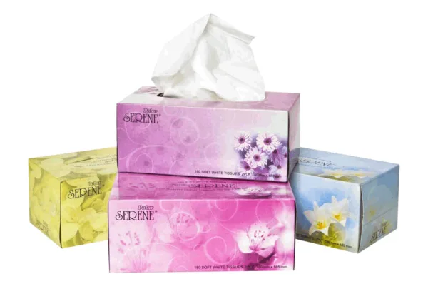 Polar Serene 2 ply 180 sheet Facial Tissues x 36 per carton Polar Serene 2 ply 180 sheet Facial Tissues x 36 per carton