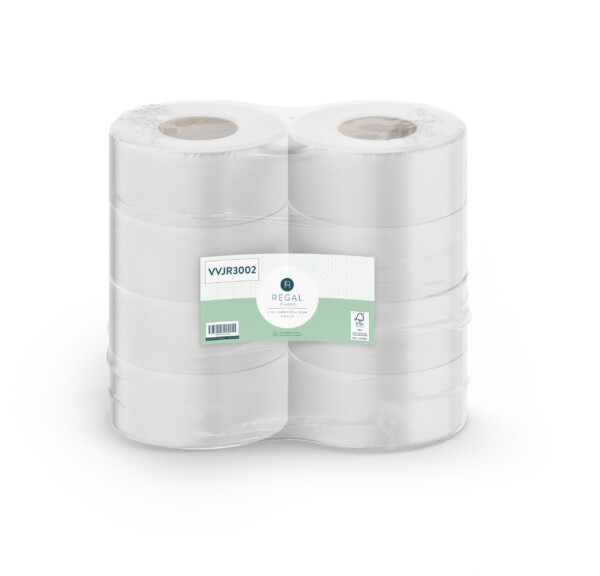 Regal Jumbo Toilet Rolls 2 ply 300m x 8 rolls per polybag Regal Jumbo Toilet Rolls 2 ply 300m x 8 rolls per polybag