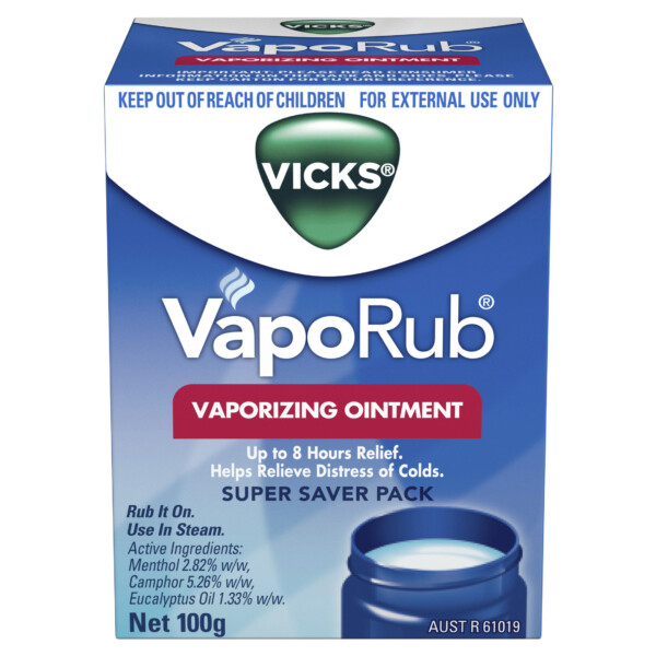 Vicks Vaporub Vapourising Ointment Rub