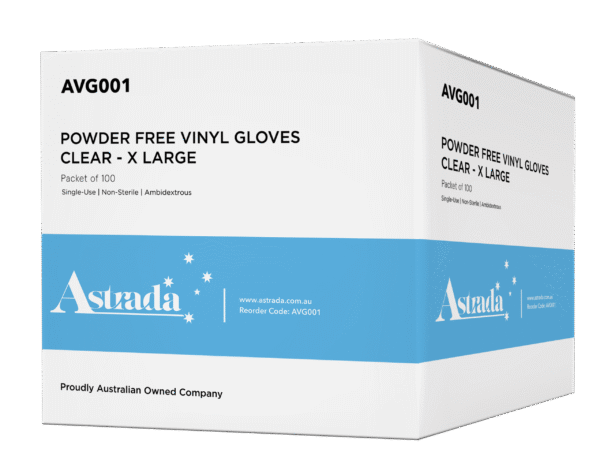 Astrada Powder Free Vinyl Disposable Gloves x 1000 Astrada Powder Free Vinyl Disposable Gloves x 1000