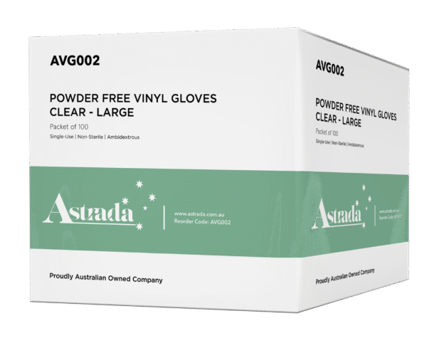 Astrada Powder Free Vinyl Disposable Gloves x 1000 Astrada Powder Free Vinyl Disposable Gloves x 1000