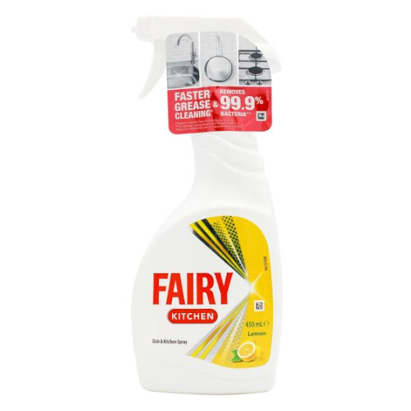 Fairy Dish and Kitchen Spray Lemon 450mL
