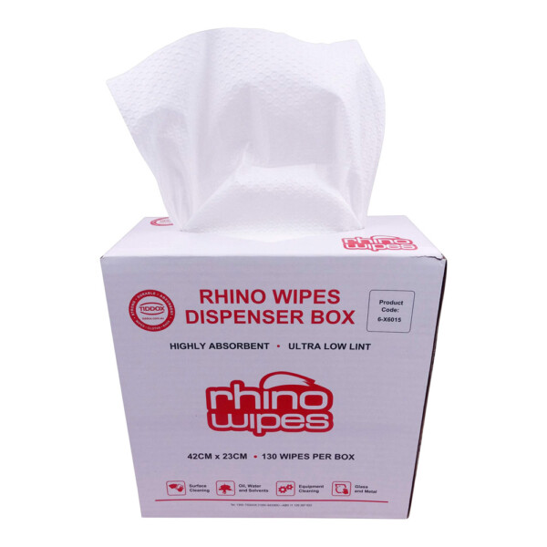 Tiddox Rhino Wipes Dispenser Box 130 sheets Tiddox Rhino Wipes Dispenser Box 130 sheets