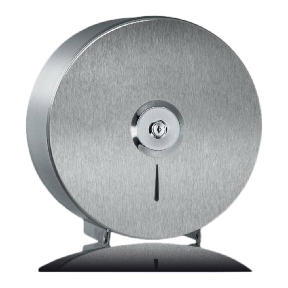 Gentility Stainless Steel Lockable Jumbo Toilet Roll Dispenser