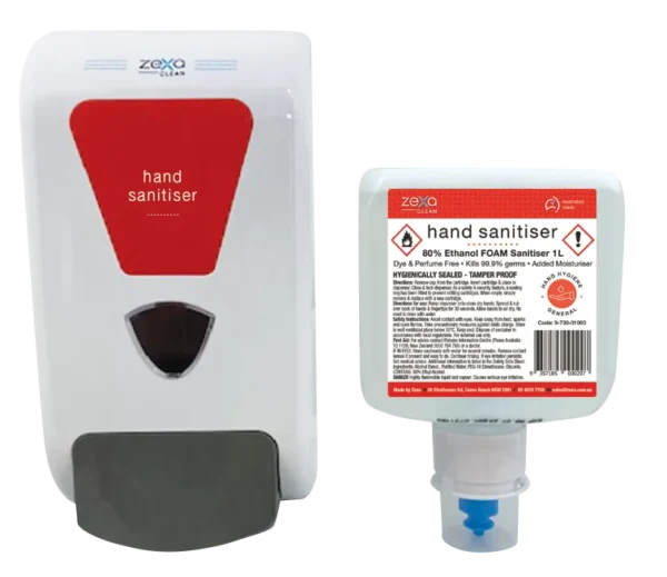 Zexa Foam Hand Sanitiser - Perfume Free 1 Litre