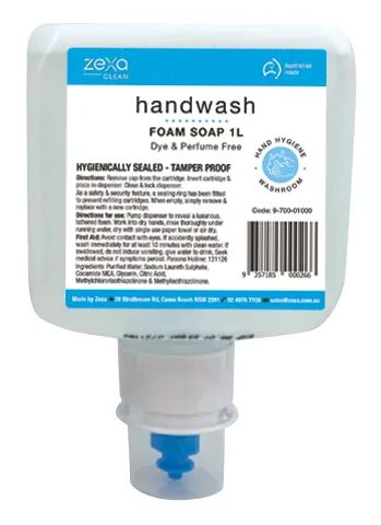 Zexa Foam Hand Wash - Perfume Free 1 Litre