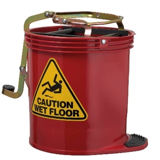 3-Wheel Mop Buckets with Wringer 16L capacity