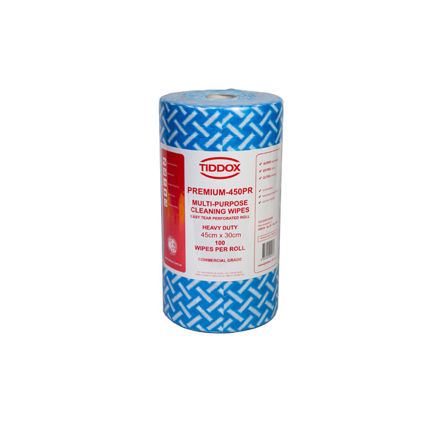 Tiddox Premium Heavy Duty Wipes Perforated Roll 100 sheet Tiddox Premium Heavy Duty Wipes Perforated Roll 100 sheet