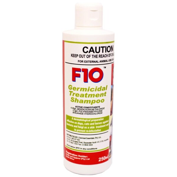F10 Germicidal Treatment Shampoo for Dogs and Cats F10 Germicidal Treatment Shampoo for Dogs and Cats