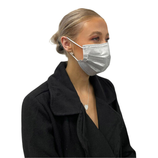 CoShield Grey 3 ply Protective Disposable Face Masks x 50 CoShield Grey 3 ply Protective Disposable Face Masks x 50