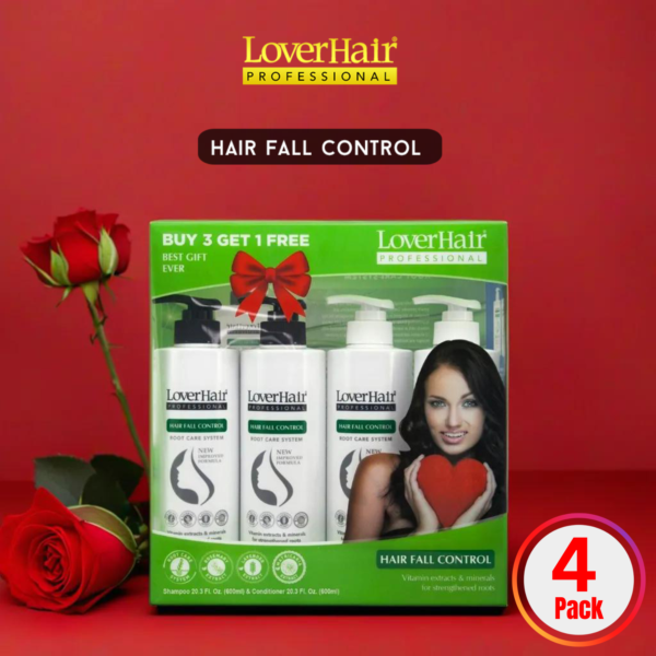 Loverhair Professional Gift Pack Hair Fall Control (4x600ml)