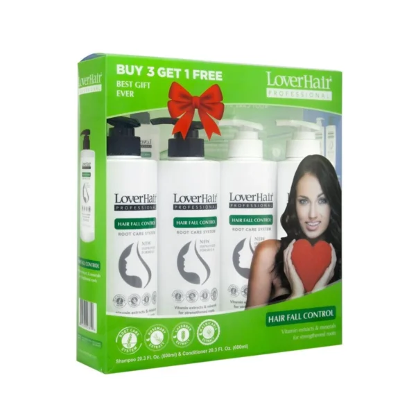 LoverHair Hair Fall Control Shampoo and Conditioner 4 pack