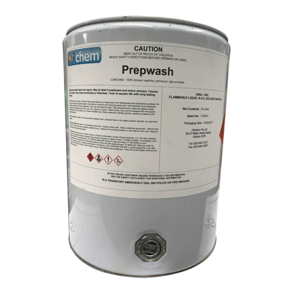 Prepwash Solvent Cleaner for Detailing (removes road film & oil) 20 Litre