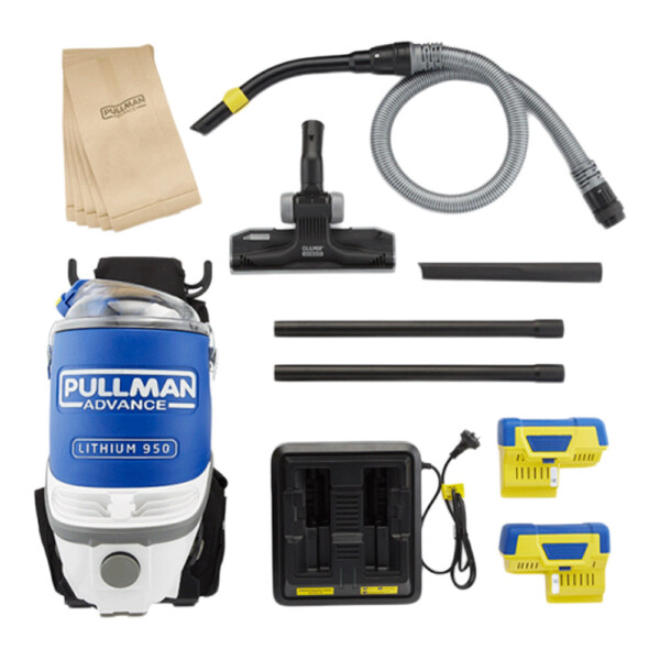 Pullman Advanced PL950 Lithium Cordless Battery Back Pack Vacuum Pullman Advanced PL950 Lithium Cordless Battery Back Pack Vacuum
