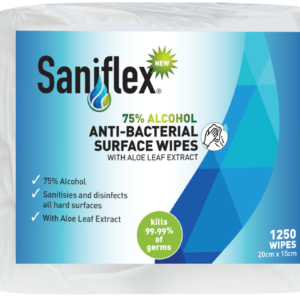 Saniflex 75% Alcohol Antibacterial Surface Wipes