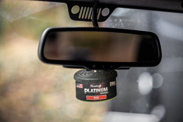 Paradise Air Paper Air Freshener in car Paradise Air Paper Air Freshener in car