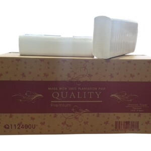 Quality 1ply Ultraslim Hand Towels x 2400 sheets per carton
