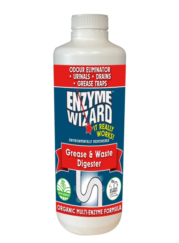New Grease & Waste 1 Litre Enzyme Wizard Grease and Waste Digestor