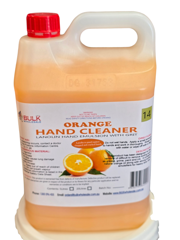 OHC5 Bulk Blendz Industrial Orange Hand Cleaner Heavy Duty With Pumice and Lanolin