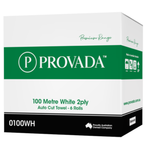 Provada 100 metre 2 ply Auto Cut Roll Towels x 6 rolls Provada 100 metre 2 ply Auto Cut Roll Towels x 6 rolls