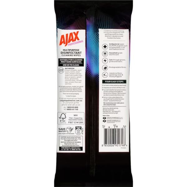 905211_2-600x600 Ajax Professional Bathroom Cleaning Wipes 90 pack x 4
