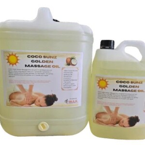 Coco Sunz Golden Therapeutic Massage Oil by Bulk Blendz