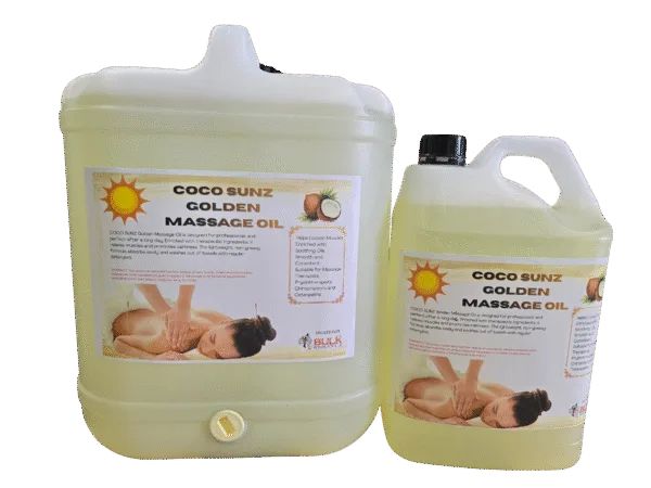 Coco Sunz Golden Therapeutic Massage Oil by Bulk Blendz