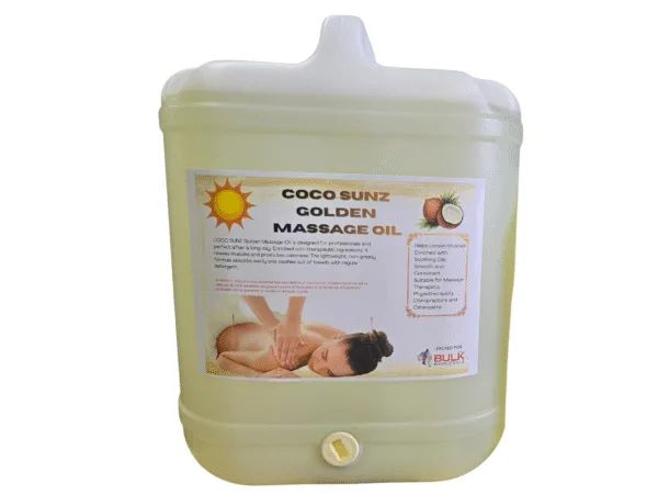 Coco Sunz Golden Therapeutic Massage Oil by Bulk Blendz