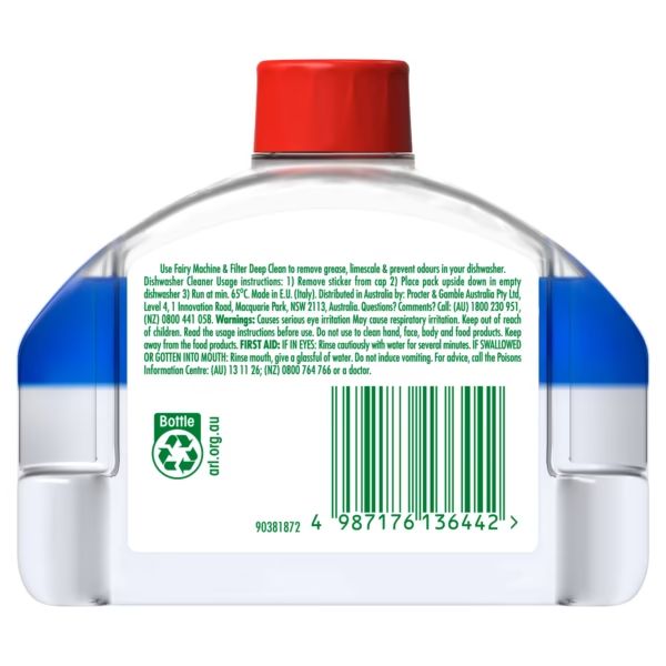 PROC_4987176136442-2-600x600 Fairy Dishwasher and Filter Cleaner 250mL Lemon x 10