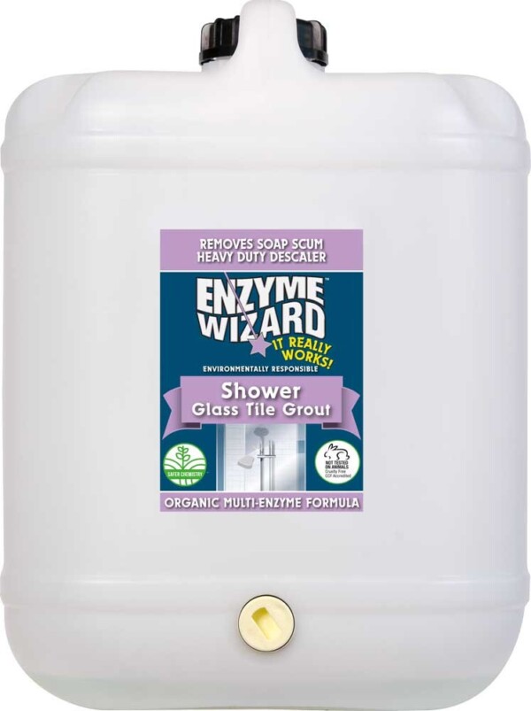 Enzyme Wizard Shower – Glass / Tile and Grout Enzyme Cleaner