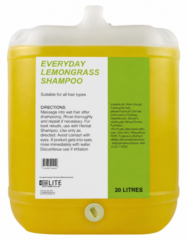 ECL-LEMG-SHA20 ECL Lemongrass Scented Shampoo and Lemongrass Conditioner