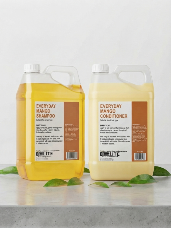 Elite Mango Shampoo-Conditioner ECL Mango Scented Shampoo and Mango Conditioner