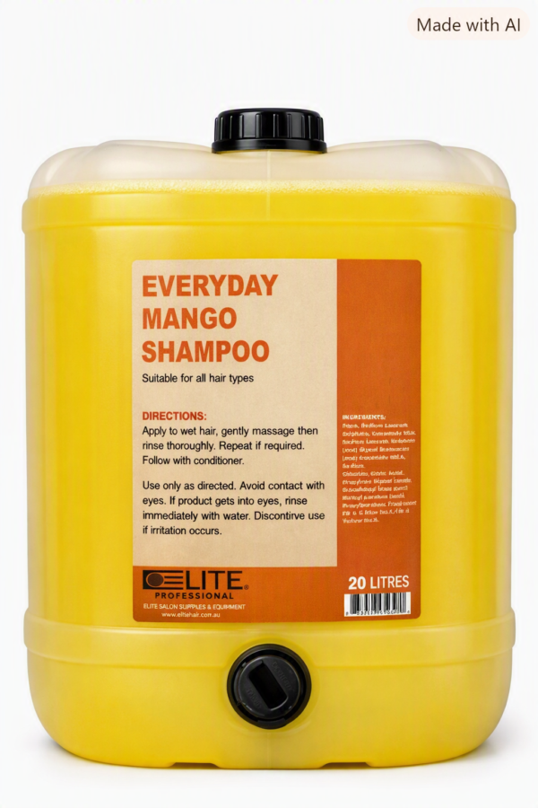Mango Shampoo 20 Litre ECL Mango Scented Shampoo and Mango Conditioner