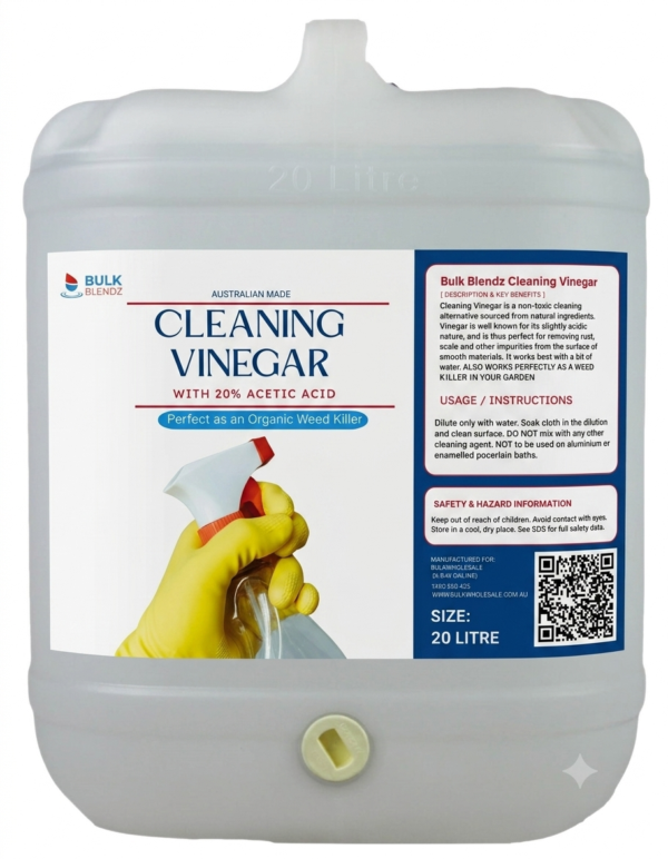 BCV20 Bulk Blendz Industrial Cleaning Vinegar with Acetic Acid