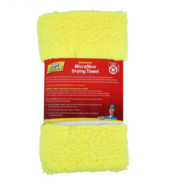 PB599-AutoMicrofibreDryingTowel_BOP Mr Clean Automotive Microfibre Drying Towel x 6 towels