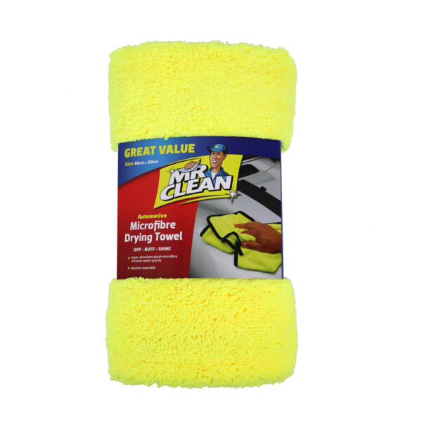 Mr Clean Automotive Microfibre Drying Towel x 6 towels Mr Clean Automotive Microfibre Drying Towel x 6 towels