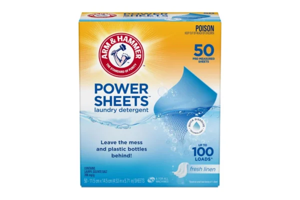 3-2edb0d3fc6-arm-and-hammer-power-sheets-laundry-detergent-50-sheets-box Arm & Hammer Power Sheets Laundry Detergent Fresh Linen 50 Sheets x 6