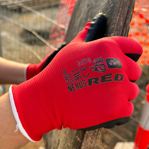 xPMCY52_QoO2 Nexus RED Durable High Grip Gloves x 12 pairs