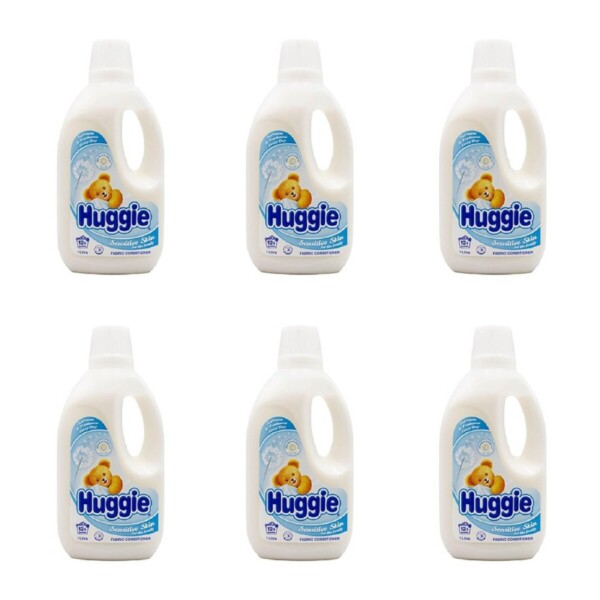 1121246609 Huggie Liquid Laundry Fabric Conditioner For Sensitive Skin 1L x 6